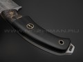 Волчий Век нож Начпрод Custom сталь PGK WA, рукоять G10 black, carbon fiber