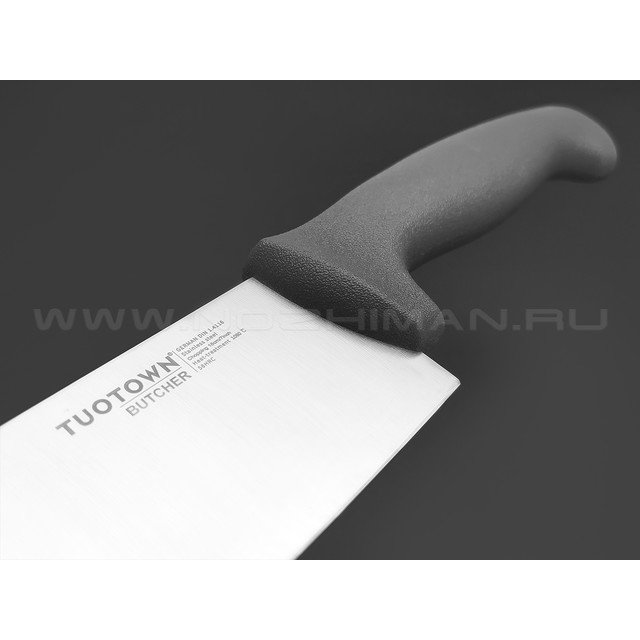 TuoTown Butcher Chopping 18 см 230706 сталь German 1.4116, рукоять ABS grey