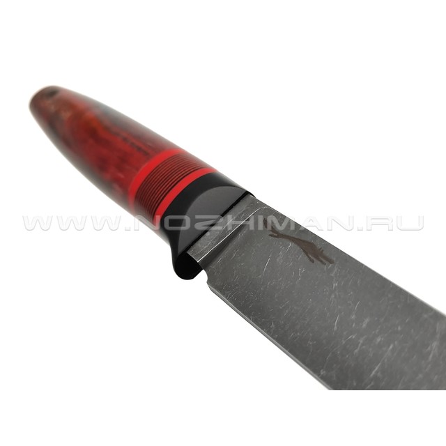 Волчий Век нож Слоник Custom сталь 95Х18 WA, рукоять Стаб. карельская береза, G10