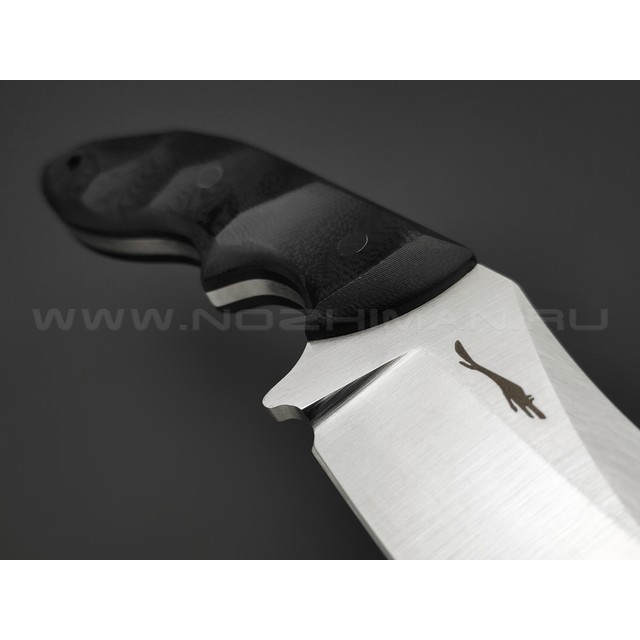 Волчий Век нож Кондрат 12 сталь N690 WA satin, рукоять G10 black