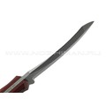 Волчий Век нож Кондрат 10 сталь N690 WA стоунвош, рукоять G10 black & red