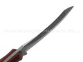 Волчий Век нож Кондрат 10 сталь N690 WA stonewash, рукоять G10 black & red