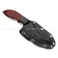 Волчий Век нож Кондрат 10 сталь N690 WA стоунвош, рукоять G10 black & red