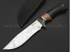 Фурсач А. А. кованый нож Газель-2 сталь Х12МФ, рукоять Дерево граб, мельхиор, акрил с алюминием
