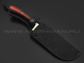 Фурсач А. А. нож Узбекский Пчак сталь Х12МФ, рукоять G10 black & red, латунь