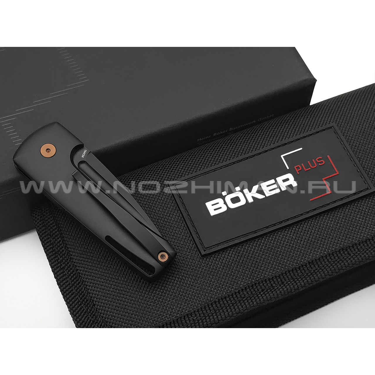 Нож Boker Plus Harlock Mini 01BO392 сталь 154СМ, рукоять Aluminium black
