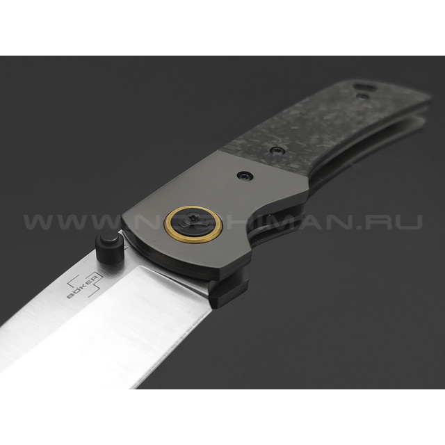 Нож Boker Plus Gulo Pro Marble CF 01BO177 сталь D2, рукоять Carbon fiber, titanium