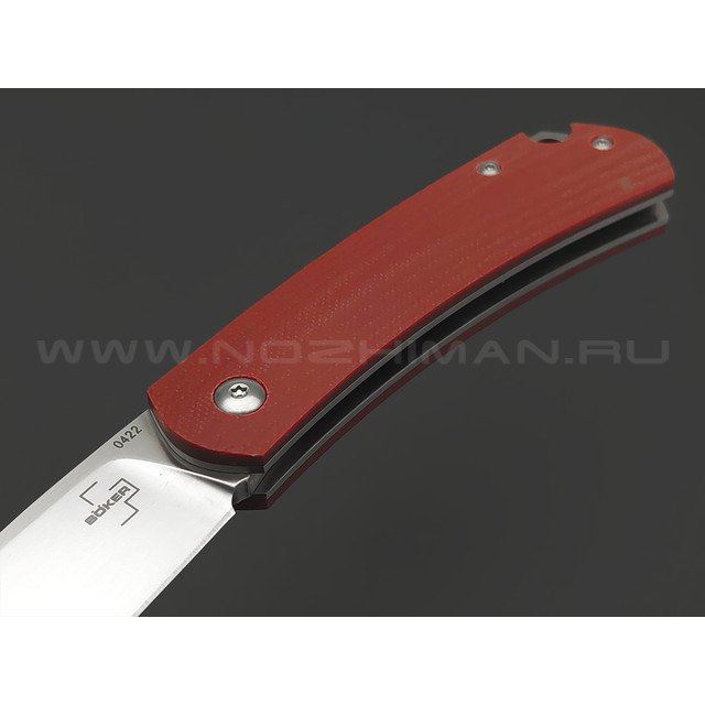 Нож Boker Plus Boston Slipjoint 01BO618 сталь D2, рукоять G10 bordo