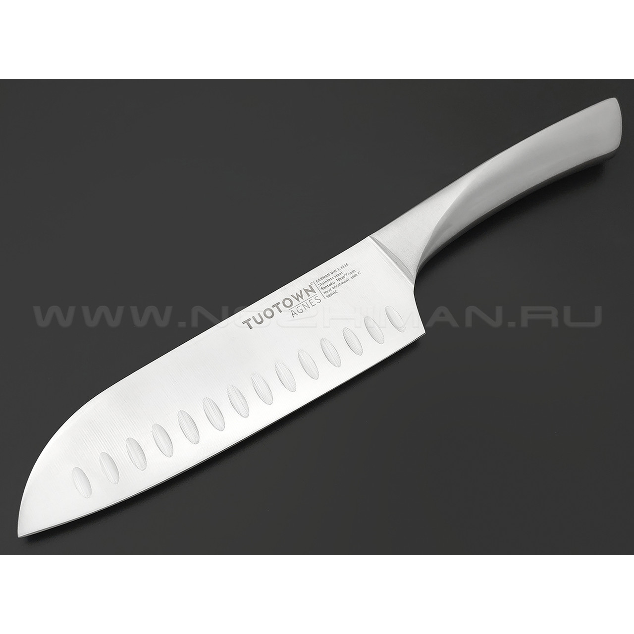TuoTown Agnes Santoku 107008 сталь German 1.4116, рукоять Stainless steel