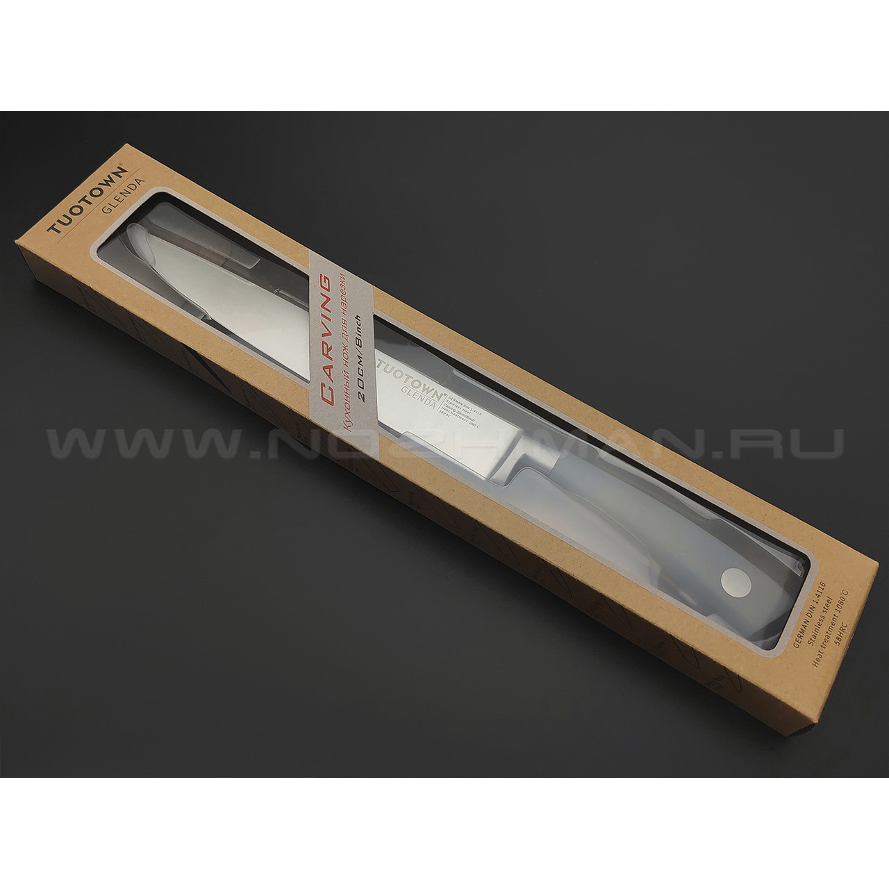 TuoTown Glenda Carving 228003 сталь German 1.4116, рукоять ABS