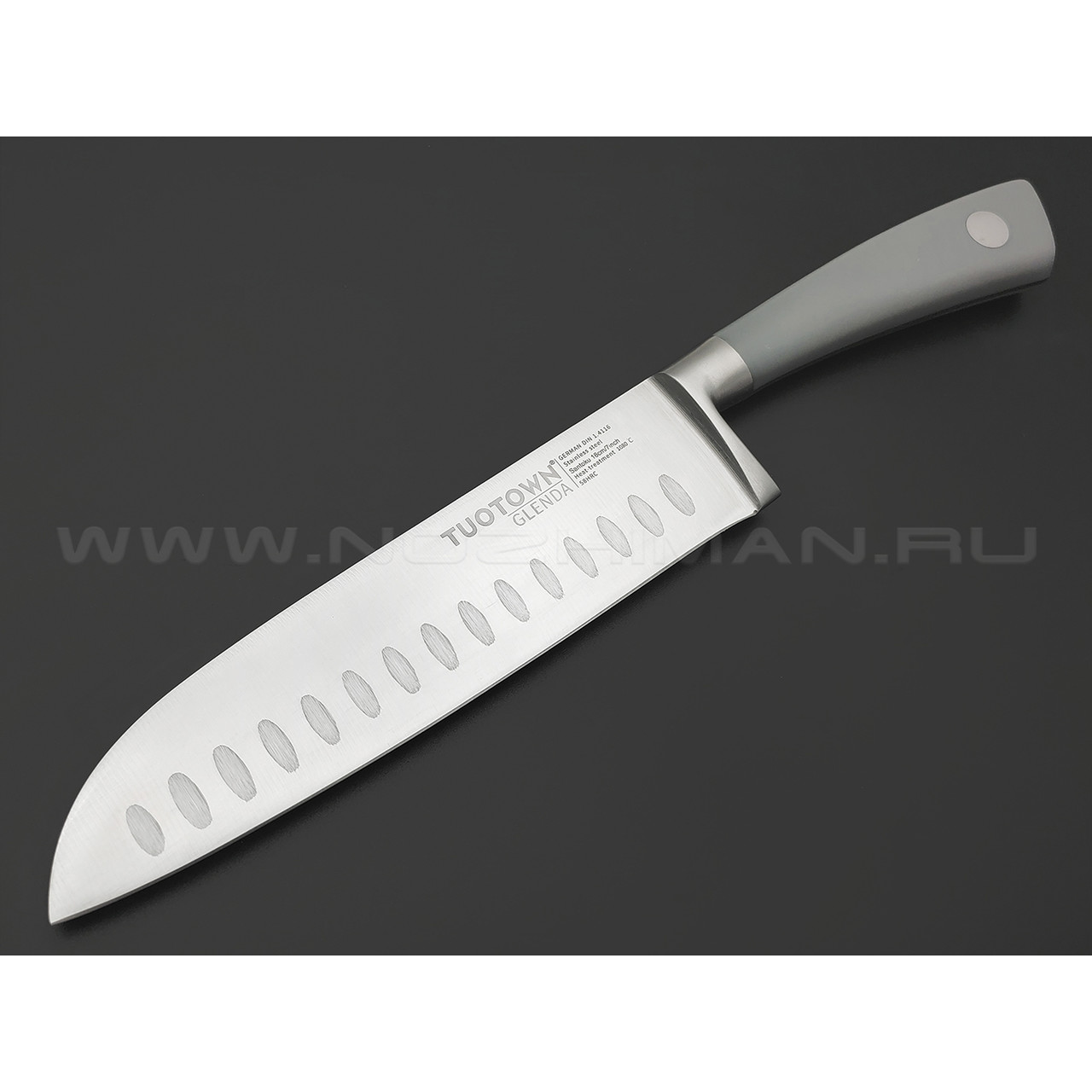 TuoTown Glenda Santoku 227008 сталь German 1.4116, рукоять ABS