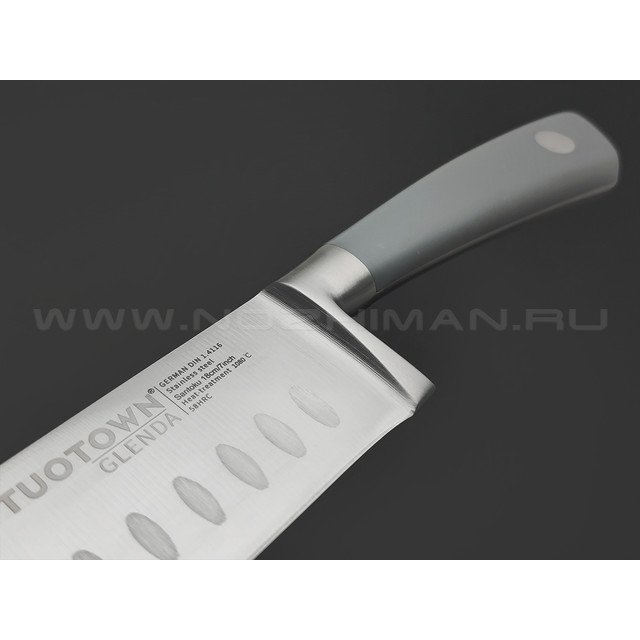 TuoTown Glenda Santoku 227008 сталь German 1.4116, рукоять ABS