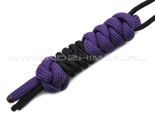 Темляк Vilka Custom - Black & Purple (275 minicord & 550 paracord)