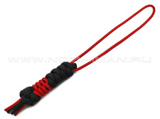 Темляк Vilka Custom - Black & Red (550 paracord & 275 minicord)
