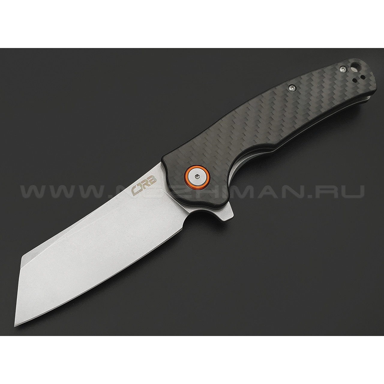 Нож CJRB Crag J1904-CF сталь D2, рукоять Carbon fiber
