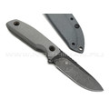 Нож с Котом Пионер 2 сталь Cr8, рукоять G10 grey