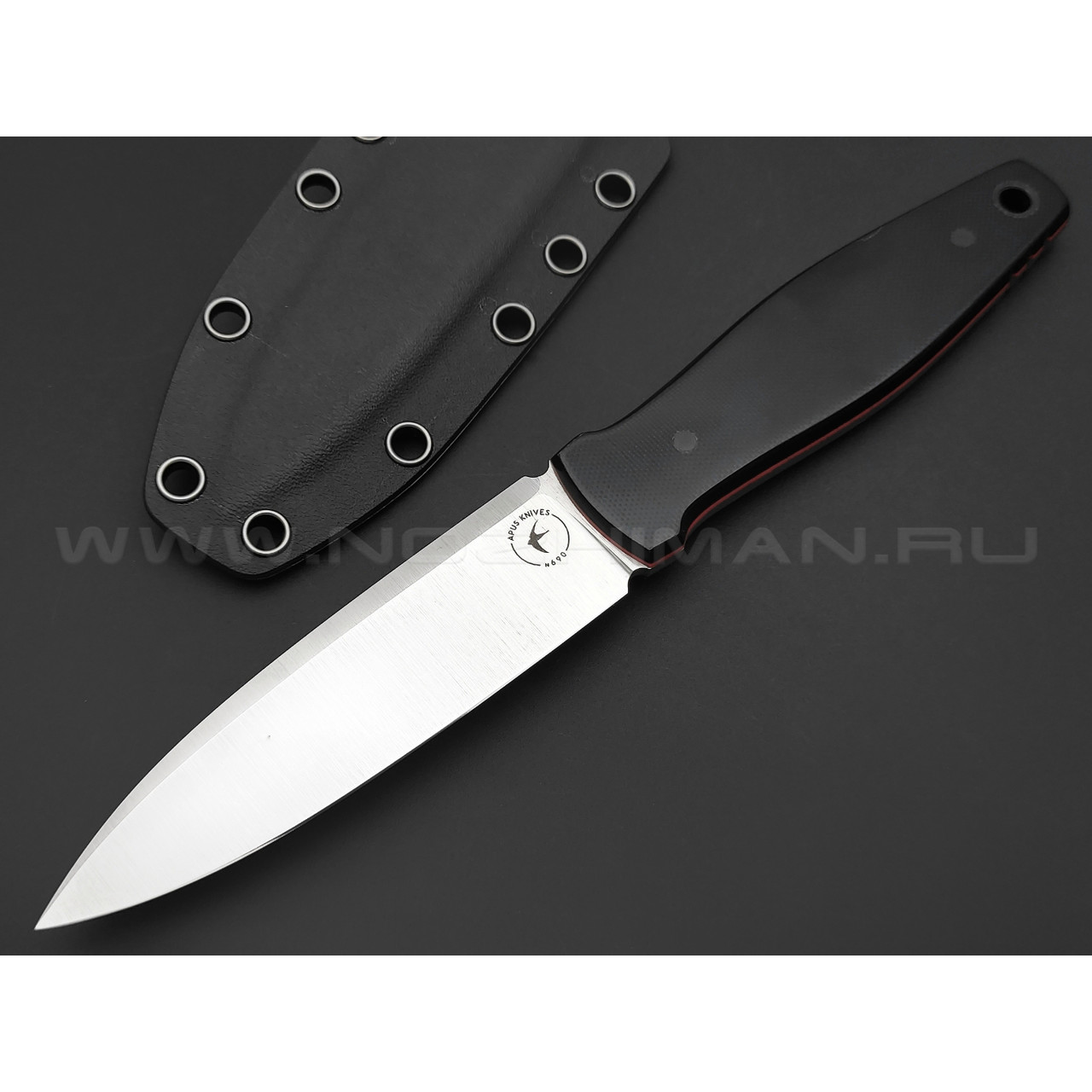 Апус нож Джиггер сталь N690, рукоять G10 чёрно-оранжевый