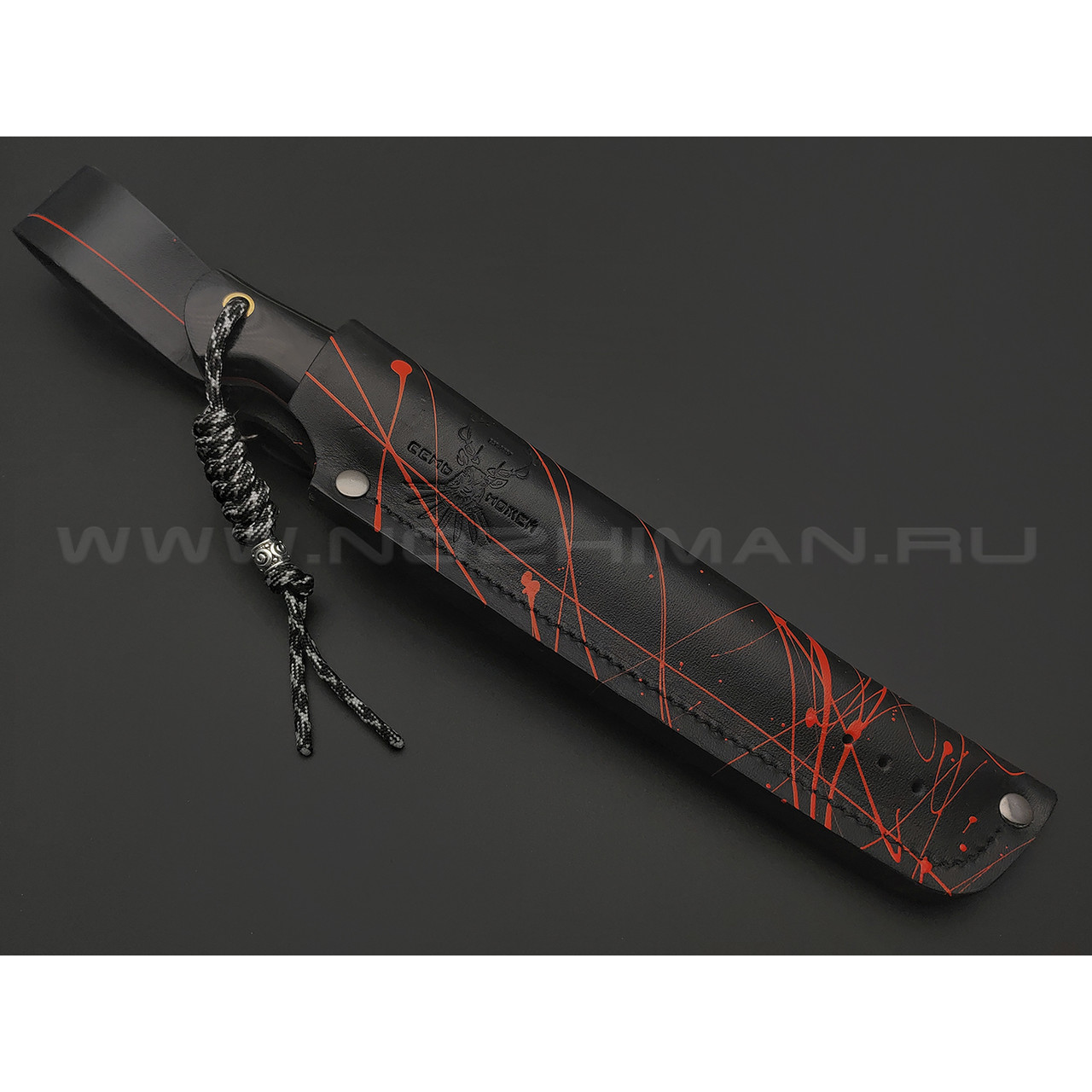 7 ножей нож Клык большой, сталь K340 satin, рукоять G10 black