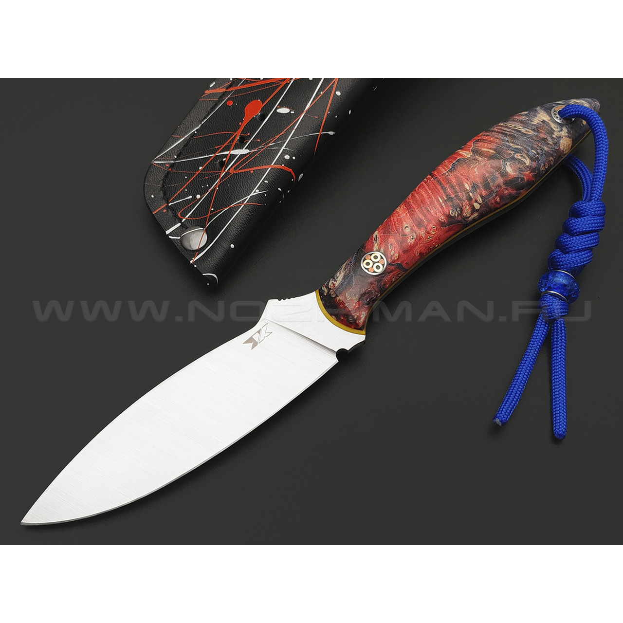 7 ножей нож Канадец сталь M390 satin, рукоять Стаб. кап клена, G10