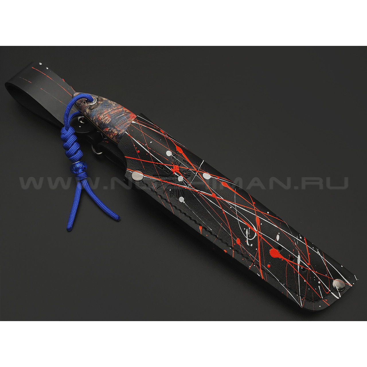7 ножей нож Канадец сталь M390 satin, рукоять Стаб. кап клена, G10