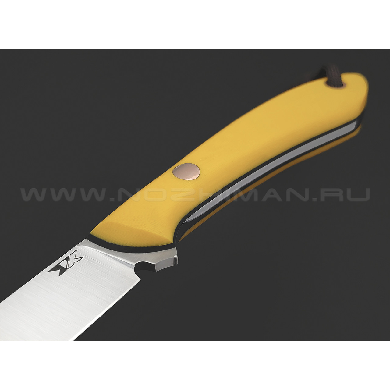 7 ножей нож Ц2 сталь Х12МФ satin, рукоять G10 yellow