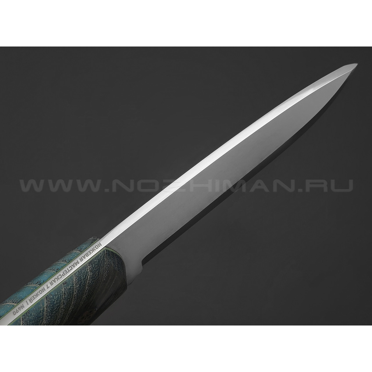 7 ножей нож Йети сталь N690 satin, рукоять Стаб. ясень, G10