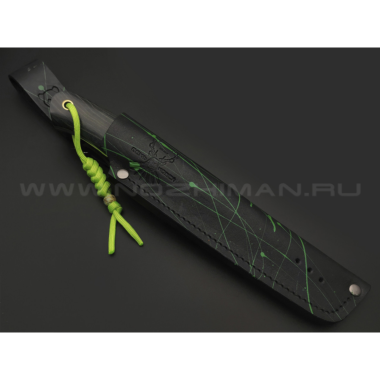7 ножей нож Йети сталь N690 satin, рукоять Стаб. ясень, G10