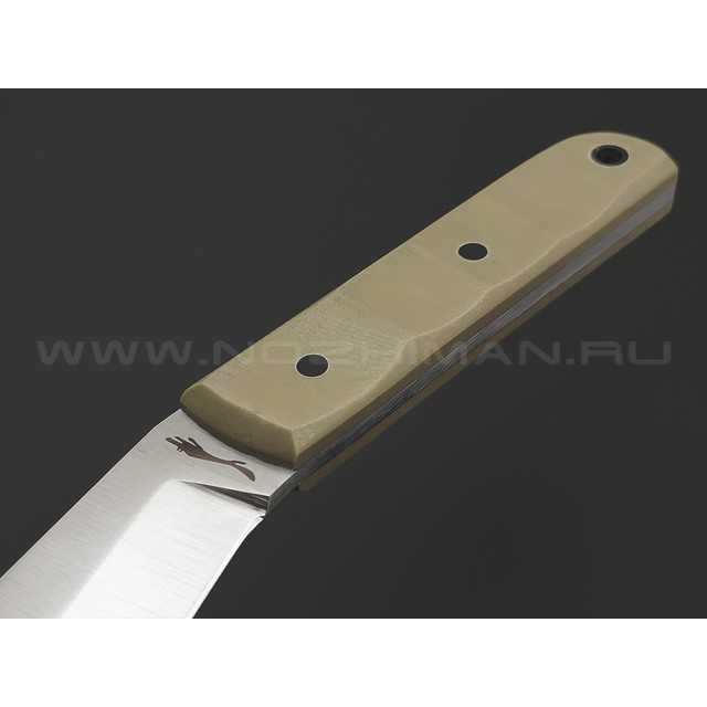 Волчий Век нож НДК 11 сталь N690 WA, рукоять G10 tan, карбоновые пины
