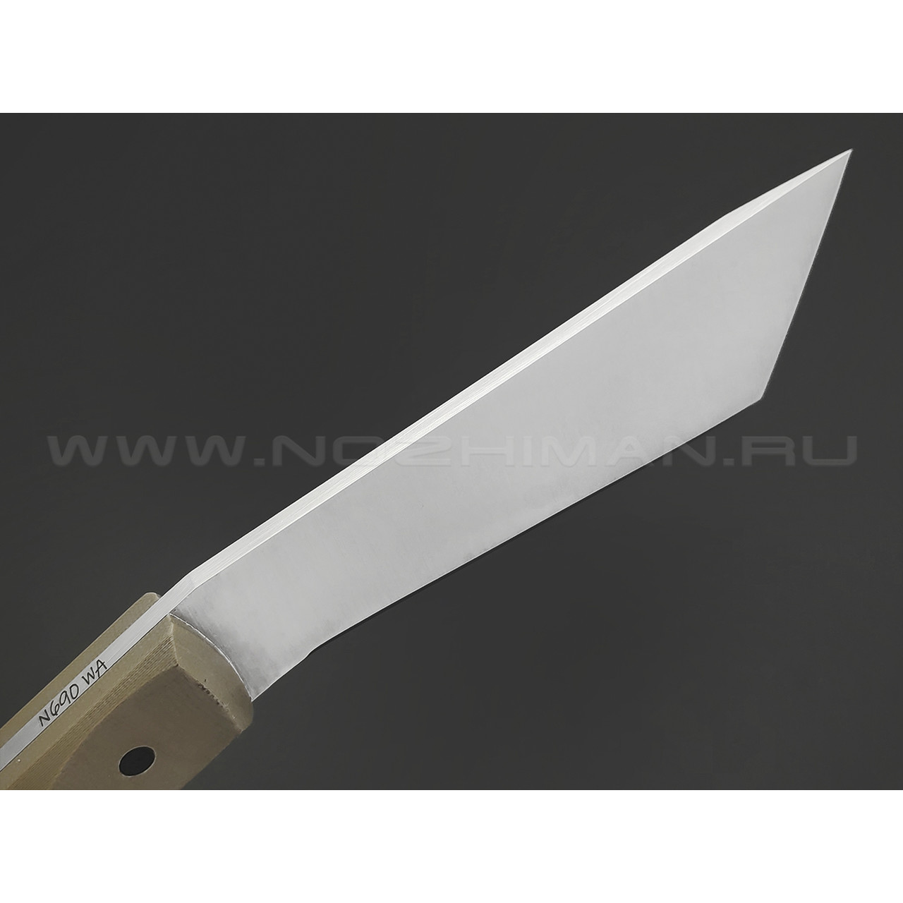 Волчий Век нож НДК 11 сталь N690 WA, рукоять G10 tan, карбоновые пины