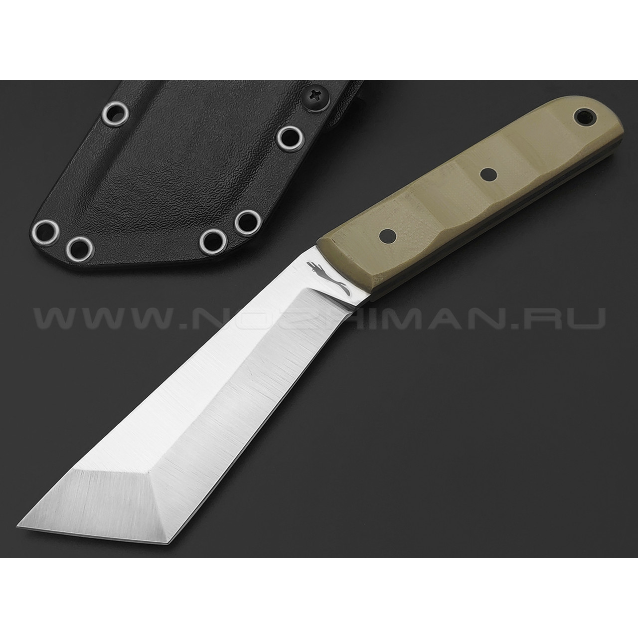 Волчий Век нож НДК 11 сталь N690 WA, рукоять G10 tan, карбоновые пины