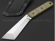 Волчий Век нож НДК 11 сталь N690 WA, рукоять G10 tan, карбоновые пины