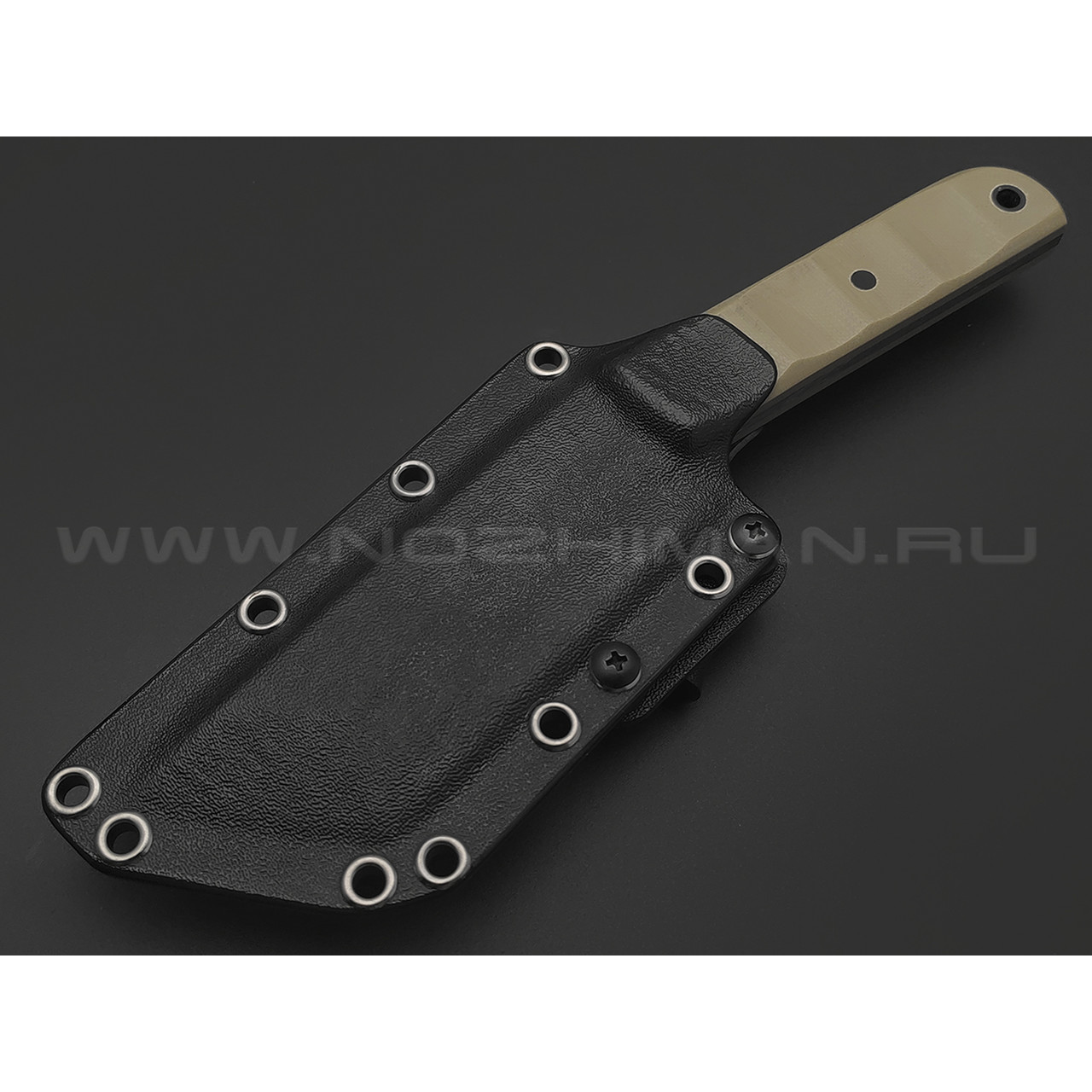 Волчий Век нож НДК 11 сталь N690 WA, рукоять G10 tan, карбоновые пины