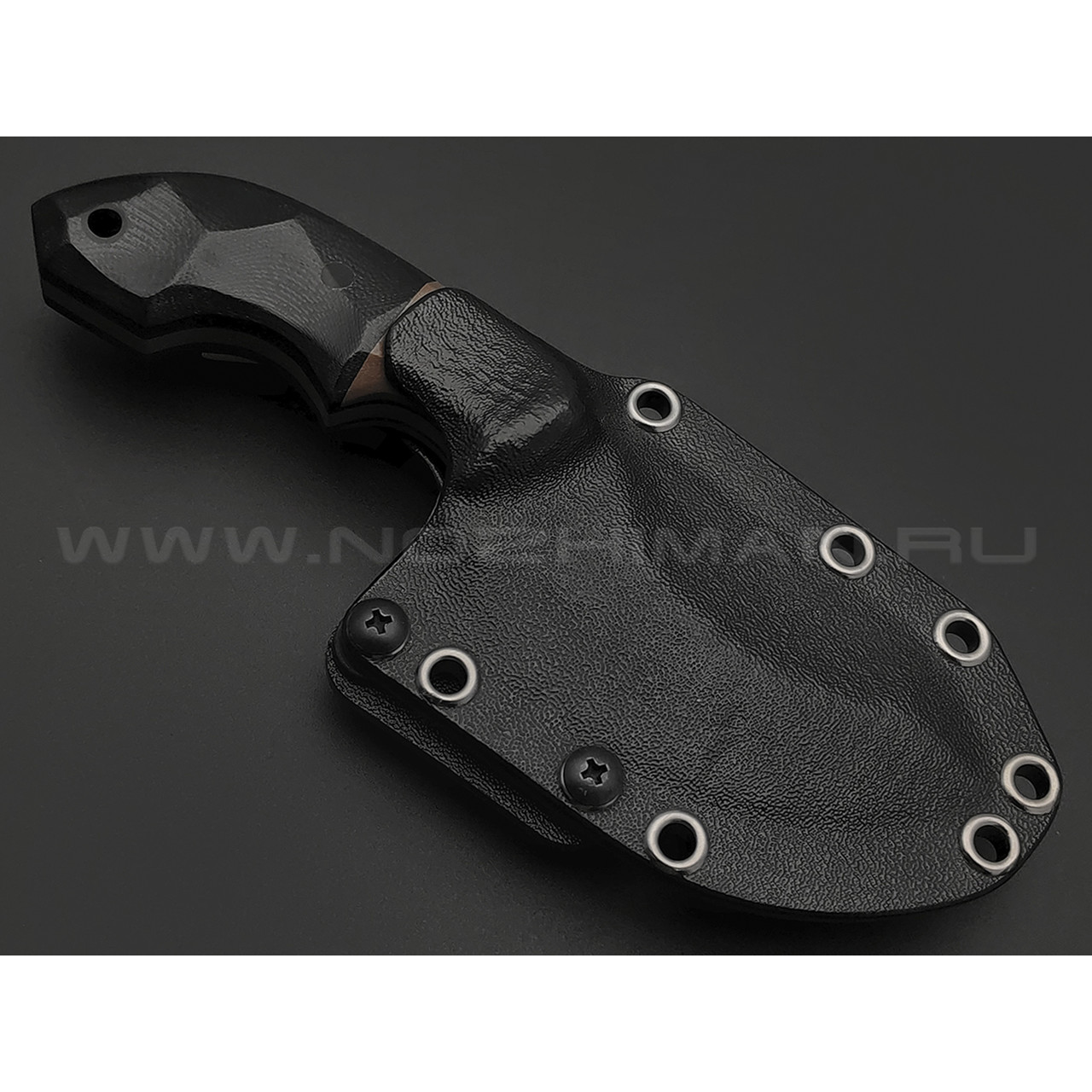 Волчий Век нож Кондрат 8 Custom сталь N690 WA, рукоять G10 black & brown, карбоновые пины