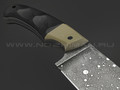 Волчий Век нож Шихан сталь PGK WA, рукоять G10 black & tan, карбоновые пины