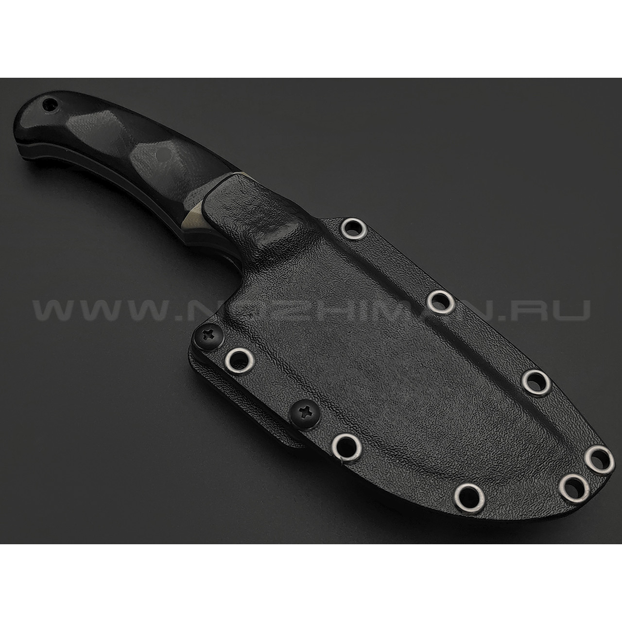 Волчий Век нож Шихан сталь PGK WA, рукоять G10 black & tan, карбоновые пины