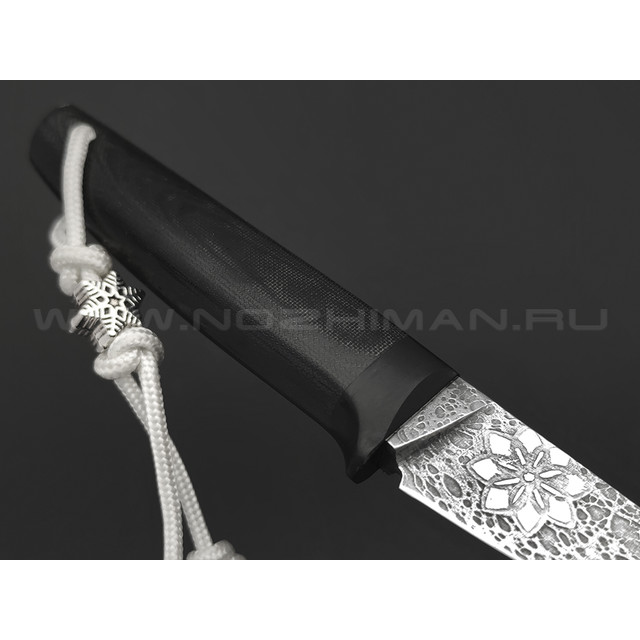 Волчий Век нож Сечень Custom сталь PGK WA, рукоять Micarta black, G10, карбоновый пин