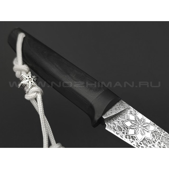 Волчий Век нож Сечень Custom сталь PGK WA, рукоять Micarta black, G10, карбоновый пин