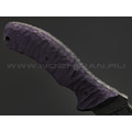 Волчий Век нож Команданте Custom сталь N690 WA, рукоять G10 purple, карбоновые пины Волчий Век нож Команданте Custom сталь N690 WA, рукоять G10 purple, карбоновые пины