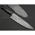 Волчий Век нож Chef Custom сталь N690 WA, рукоять G10 black, карбоновые пины Волчий Век нож Chef Custom сталь N690 WA, рукоять G10 black, карбоновые пины
