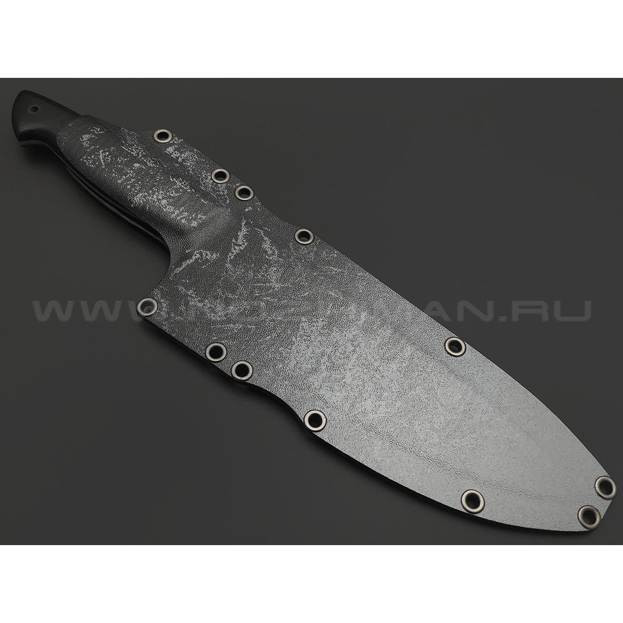 Волчий Век нож Chef Custom сталь N690 WA, рукоять G10 black, карбоновые пины