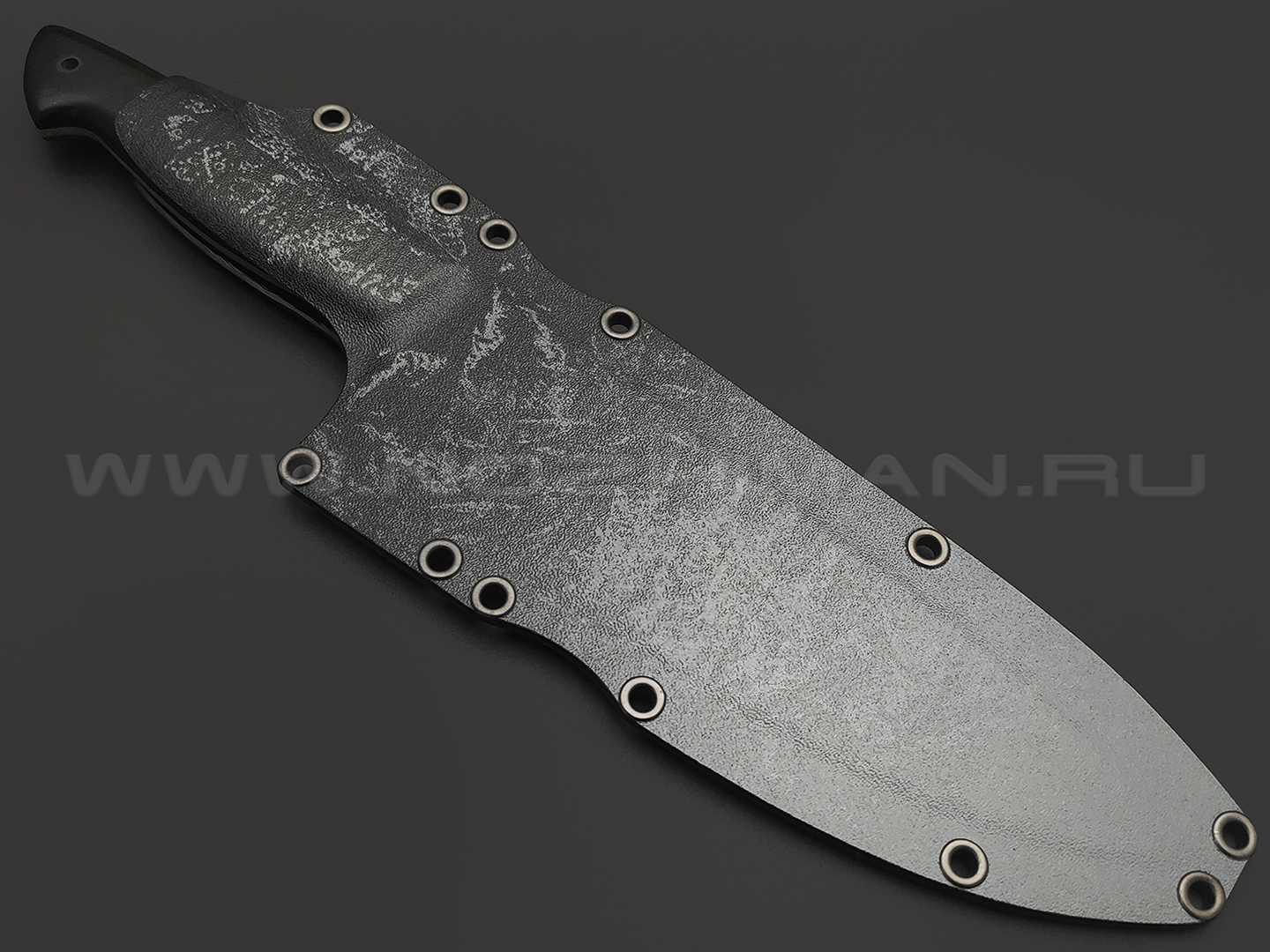 Волчий Век нож Chef Custom сталь N690 WA, рукоять G10 black, карбоновые пины