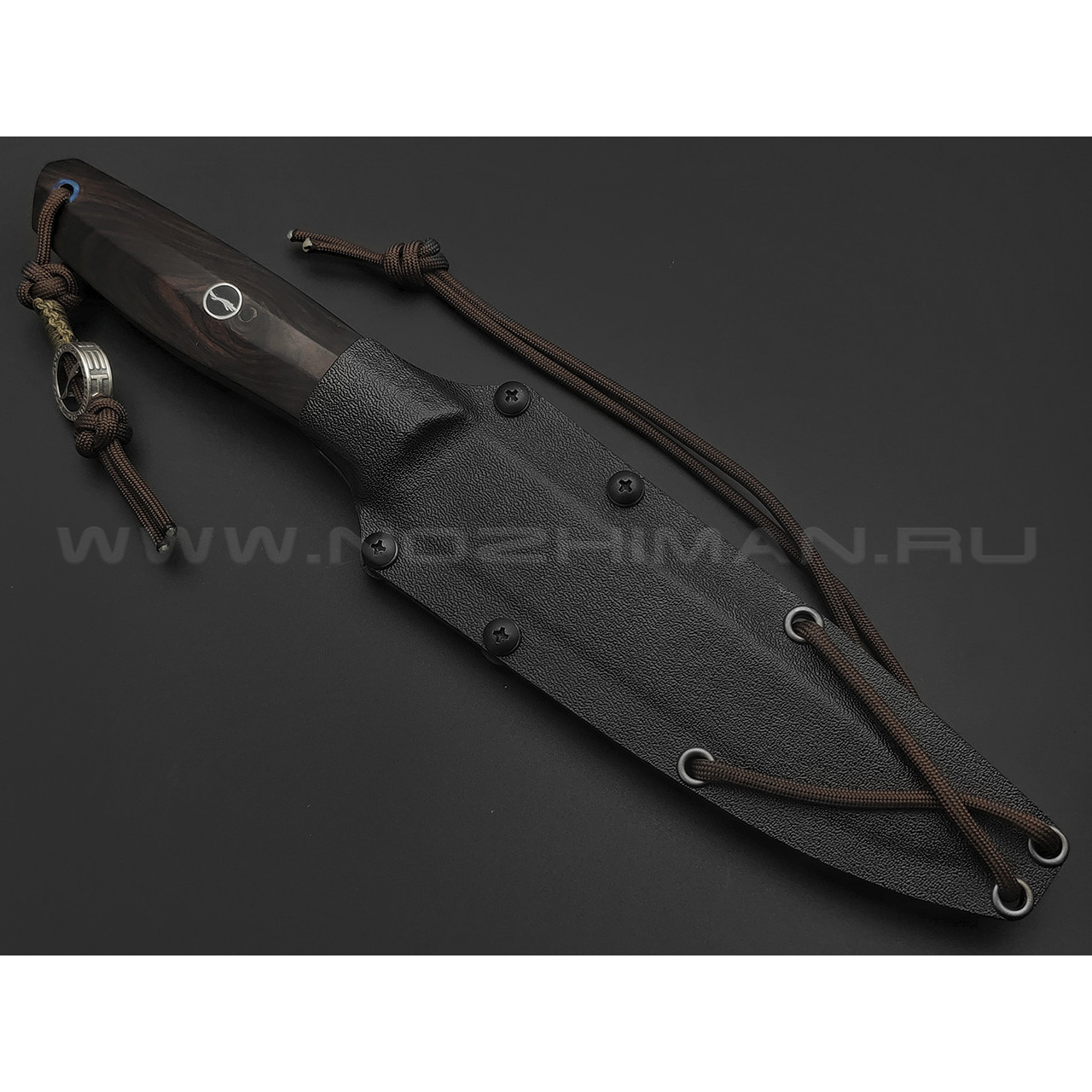 Волчий Век нож Слон Custom сталь Ламинат CPM S125V - VG10, рукоять Дерево гренадил, кристаллизированный титан