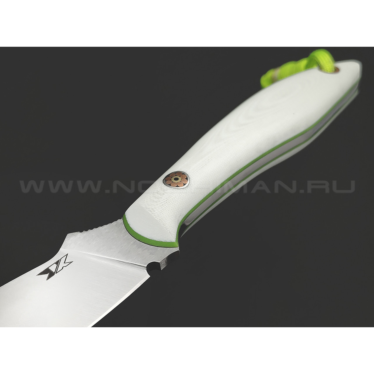7 ножей нож Канадец сталь PGK satin, рукоять G10 white & green