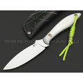 7 ножей нож Канадец сталь PGK satin, рукоять G10 white & green