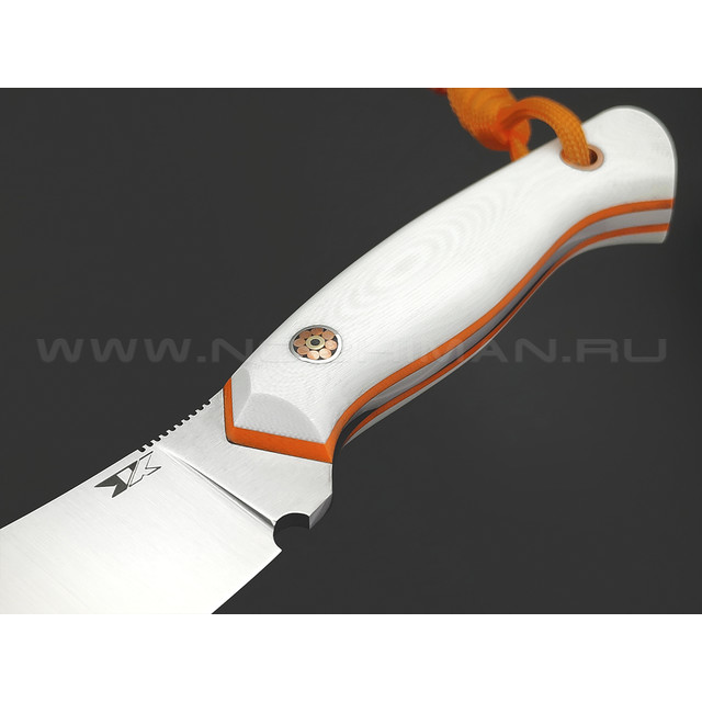 7 ножей нож Нессмук сталь PGK satin, рукоять G10 white & orange