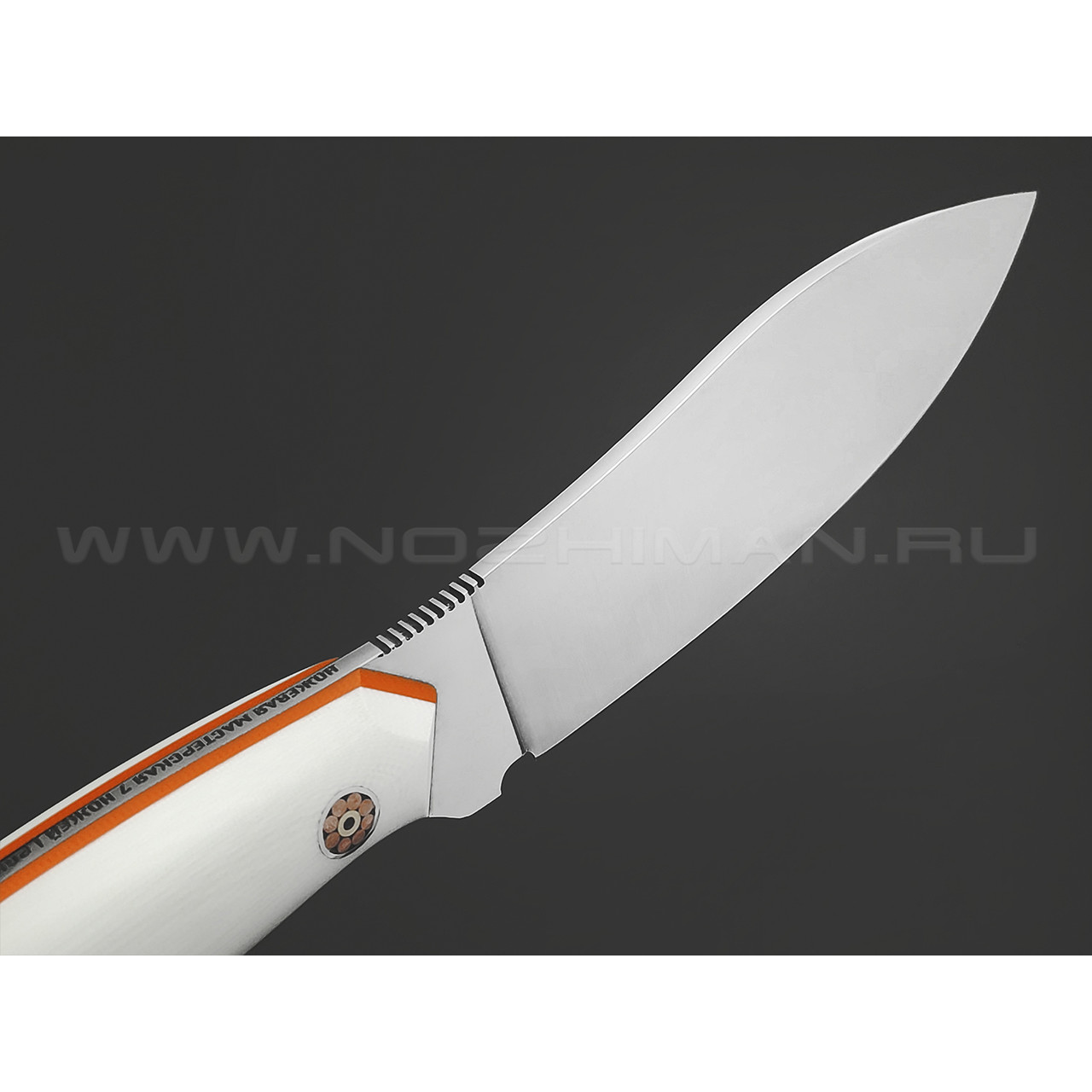 7 ножей нож Нессмук сталь PGK satin, рукоять G10 white & orange