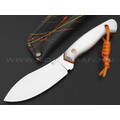 7 ножей нож Нессмук сталь PGK satin, рукоять G10 white & orange 7 ножей нож Нессмук сталь PGK satin, рукоять G10 white & orange