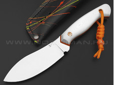 7 ножей нож Нессмук сталь PGK satin, рукоять G10 white & orange