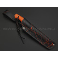 7 ножей нож Нессмук сталь PGK satin, рукоять G10 orange 7 ножей нож Нессмук сталь PGK satin, рукоять G10 orange