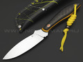 7 ножей нож Канадец сталь PGK satin, рукоять Carbon fiber, G10 yellow